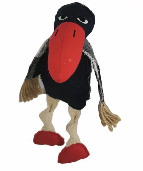 Détail du son interne du peluche Toucan Crazy pour chiens