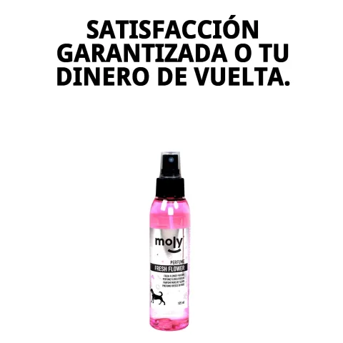 Uso frecuente de perfume Fresh Flowers para mantener pelaje fresco
