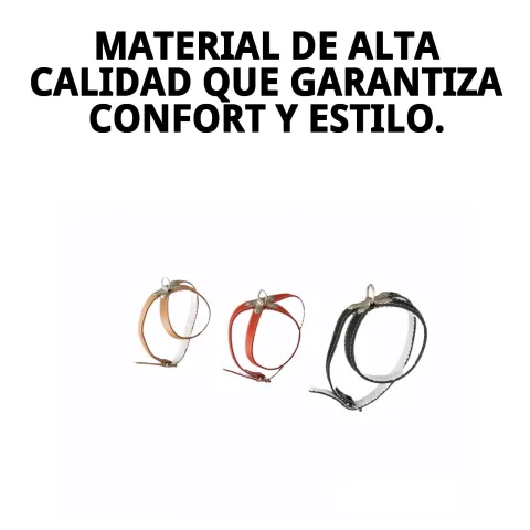 Material de cuero resistente del petral para perros medianos