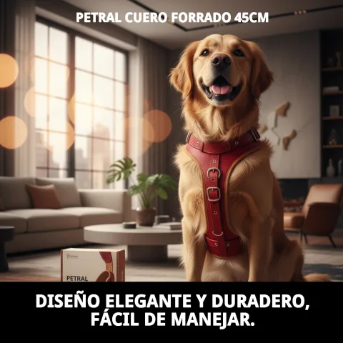 Comparativa de colores disponibles del petral de cuero forrado