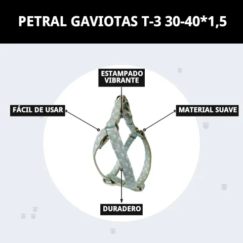 Harnais Gaviotas T-3 avec design fonctionnel et sécurisé