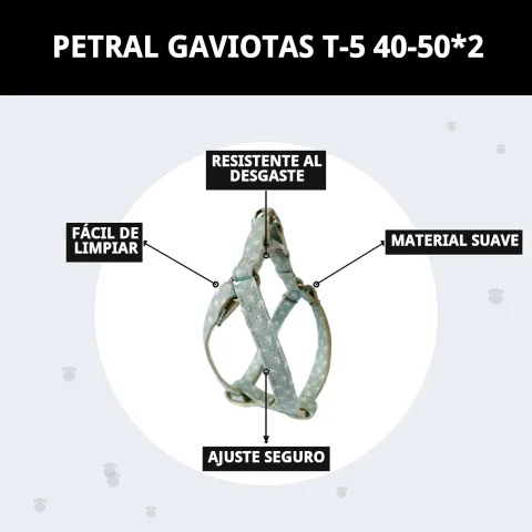 Harnais Gaviotas T-5 propre et prêt à l'emploi après lavage