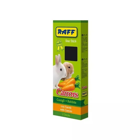 Raff Star Stick Carrots 112 g – Barres Premium à la Carotte pour Lapins