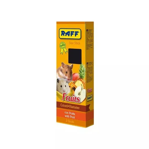 Raff Star Stick Fruit Hamster 112 g – Snack premium aux fruits pour hamsters