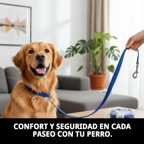 Mosquetón metálico resistente del ramal para perros medianos y grandes