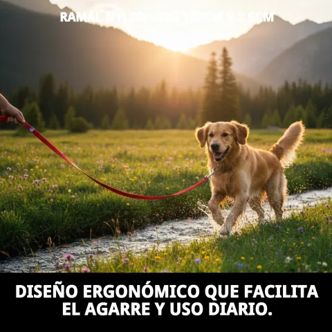 Ramal nylon liso con cierre metálico resistente