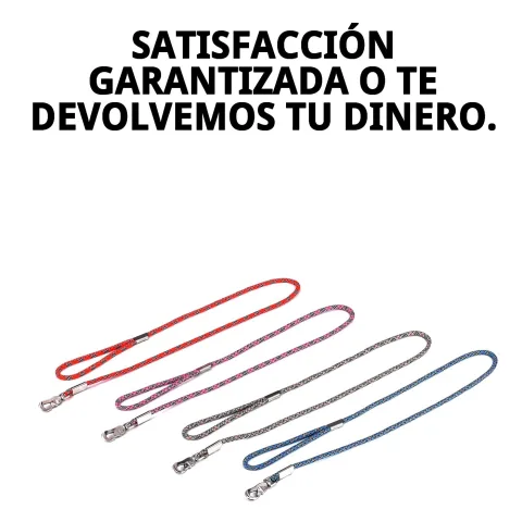 Mano sujetando la empuñadura ergonómica del ramal nylon