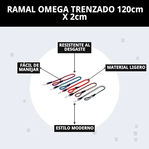 Ramal Omega trenzado en ambiente exterior durante caminata
