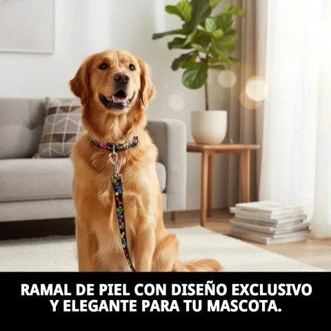 Mano sujetando el ramal de piel suave Luxury Fantasía