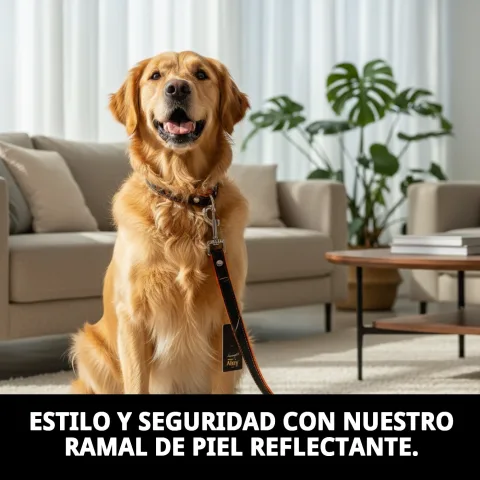 Detalle del agarre cómodo del ramal de piel luxury