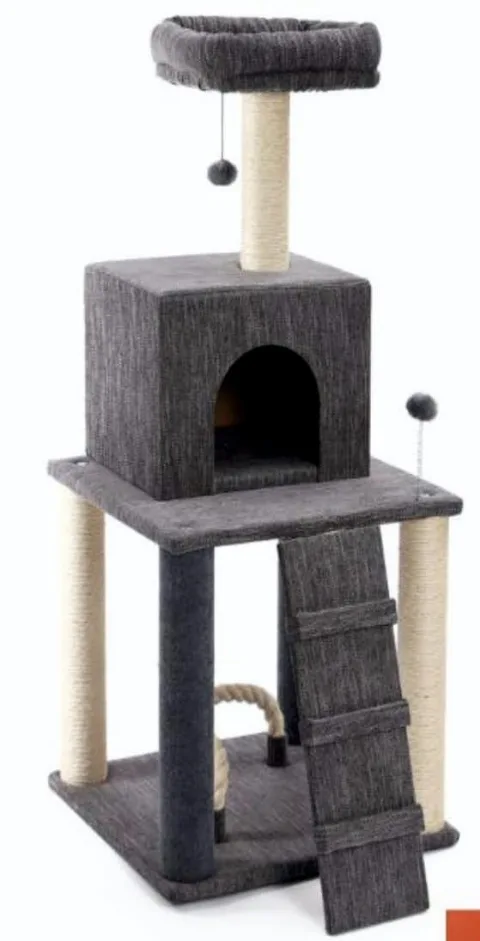 Detalle material y estructura del rascador Mod Bahamas para gatos