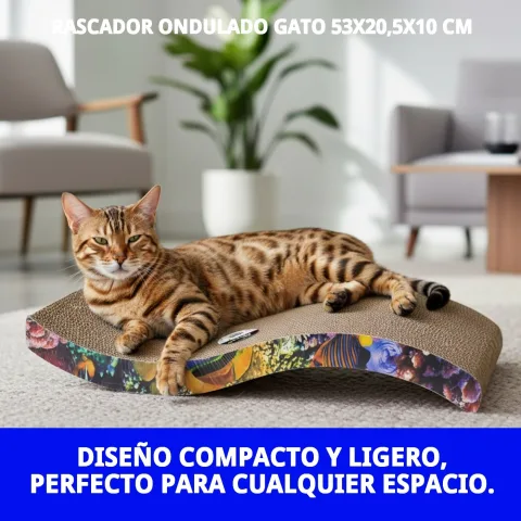 Material ecológico y resistente del rascador ondulado