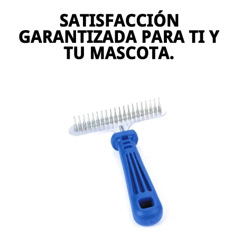 Eliminación de subpelo muerto con rastrillo metálico Moly