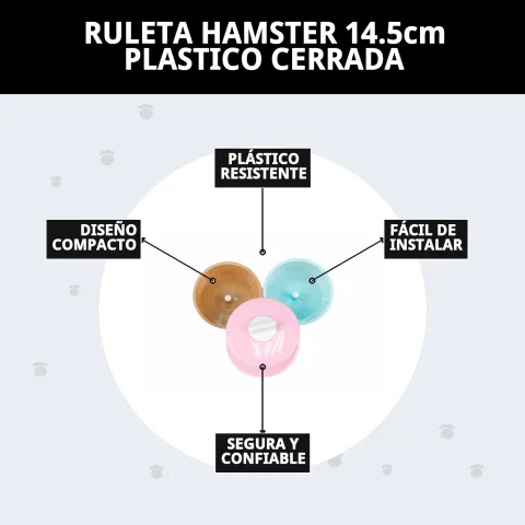 Ruleta para hámster de Mar Mascotas en entorno de jaula