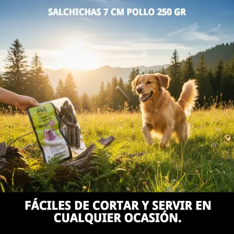 Paquet de saucisses de poulet pour chiens en boutique en ligne La Tribu Animale