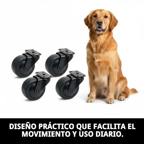 Proceso de instalación rápida de ruedas en transportín Gulliver sin herramientas