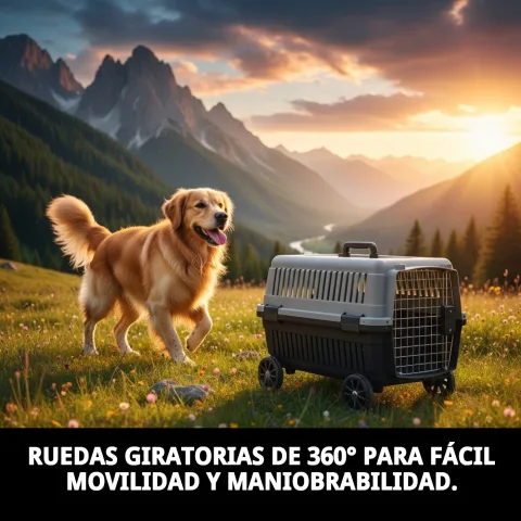 Detalle de rueda giratoria 360 grados para transportín Gulliver