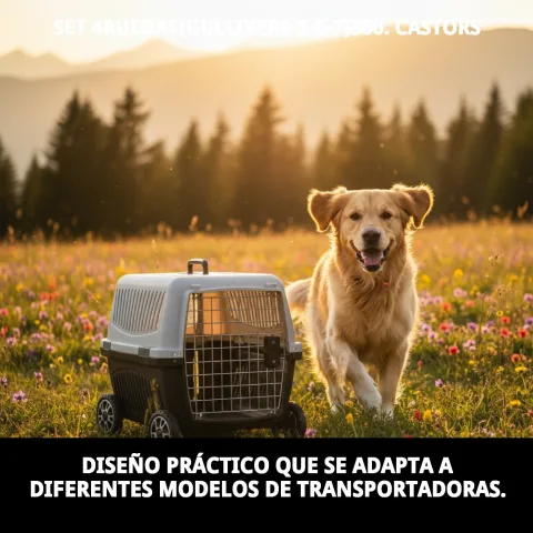 Transporte cómodo y seguro con ruedas para transportín Gulliver
