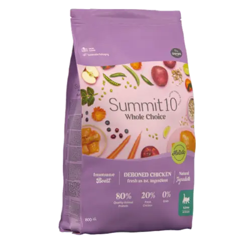 SUMMIT 10 WHOLE CHOICE KITTEN 800 G | ALIMENTO GRAIN FREE PARA GATITOS CON POLLO FRESCO DESHUESADO