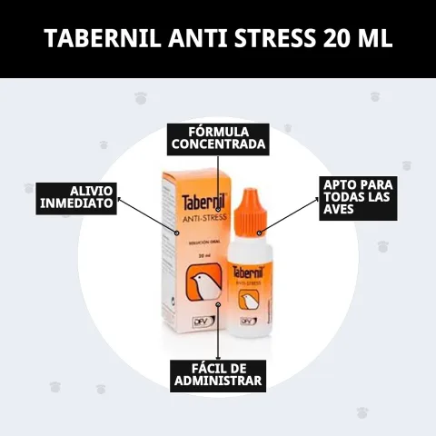 Présentation complète de TABERNIL ANTI STRESS 20 ml sur La Tribu Animale