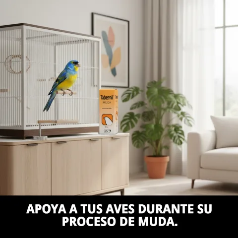 Suplemento nutricional Tabernil Muda para plumaje de aves