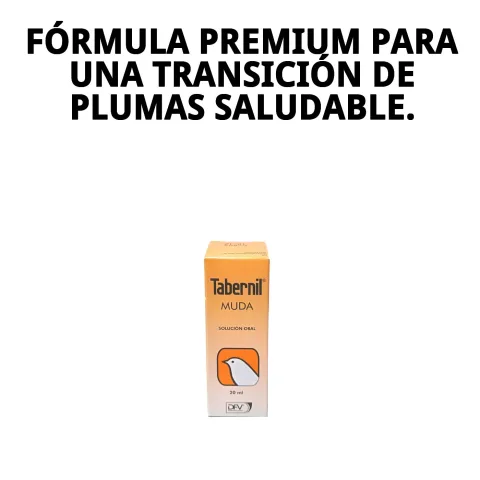 Tabernil Muda 20 ml apoyo para proceso de muda en pájaros
