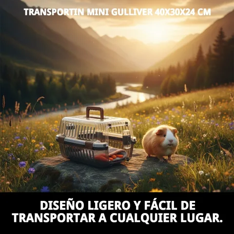 Transportín ligero y compacto ideal para viajes y desplazamientos cortos