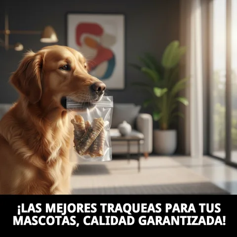 Détail de la texture et taille de la trachée déshydratée pour chiens