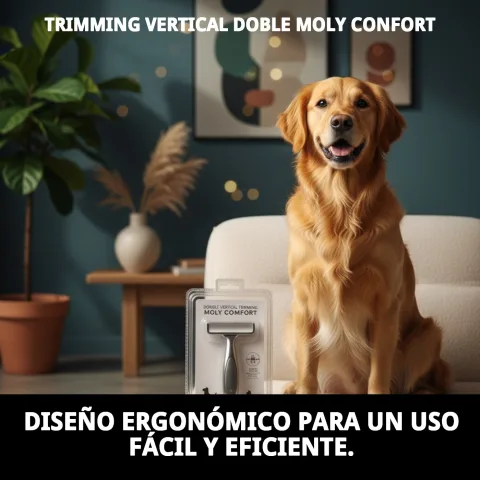 Mango Confort antideslizante del Trimming Vertical Doble Moly Confort