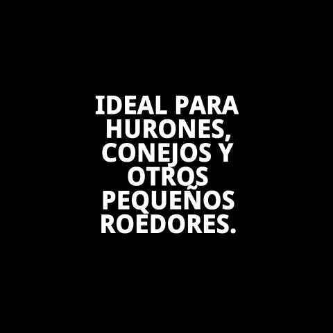 Túnel para hurones colocado dentro de una jaula