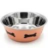 COMEDERO ACERO INOXIDABLE MOLY PARA GATOS 14,5 CM CON BASE ANTIDESLIZANTE