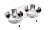 COMEDERO DOBLE 25cm C/SOPORTE 2 X 2,60 l