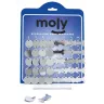 Expositor de 24 Placas Identificativas Collar Mix | Diferente Formas para Mascotas – Moly