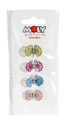 Expositor Moly con 4 Pinzas de Pelo para Perros | Accesorios Resistentes y Coloridos para Grooming