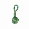 Mordeur poignée avec balle 18 cm TPR Green Moly | Jouet résistant à mordiller et tirer