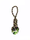 Jouet Mordeur Balle Animalprint 33 cm Moly | Jouet Résistant avec Corde pour Mordre et Jouer