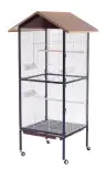 Cage à oiseaux Kenia 60 x 60 x 167 cm